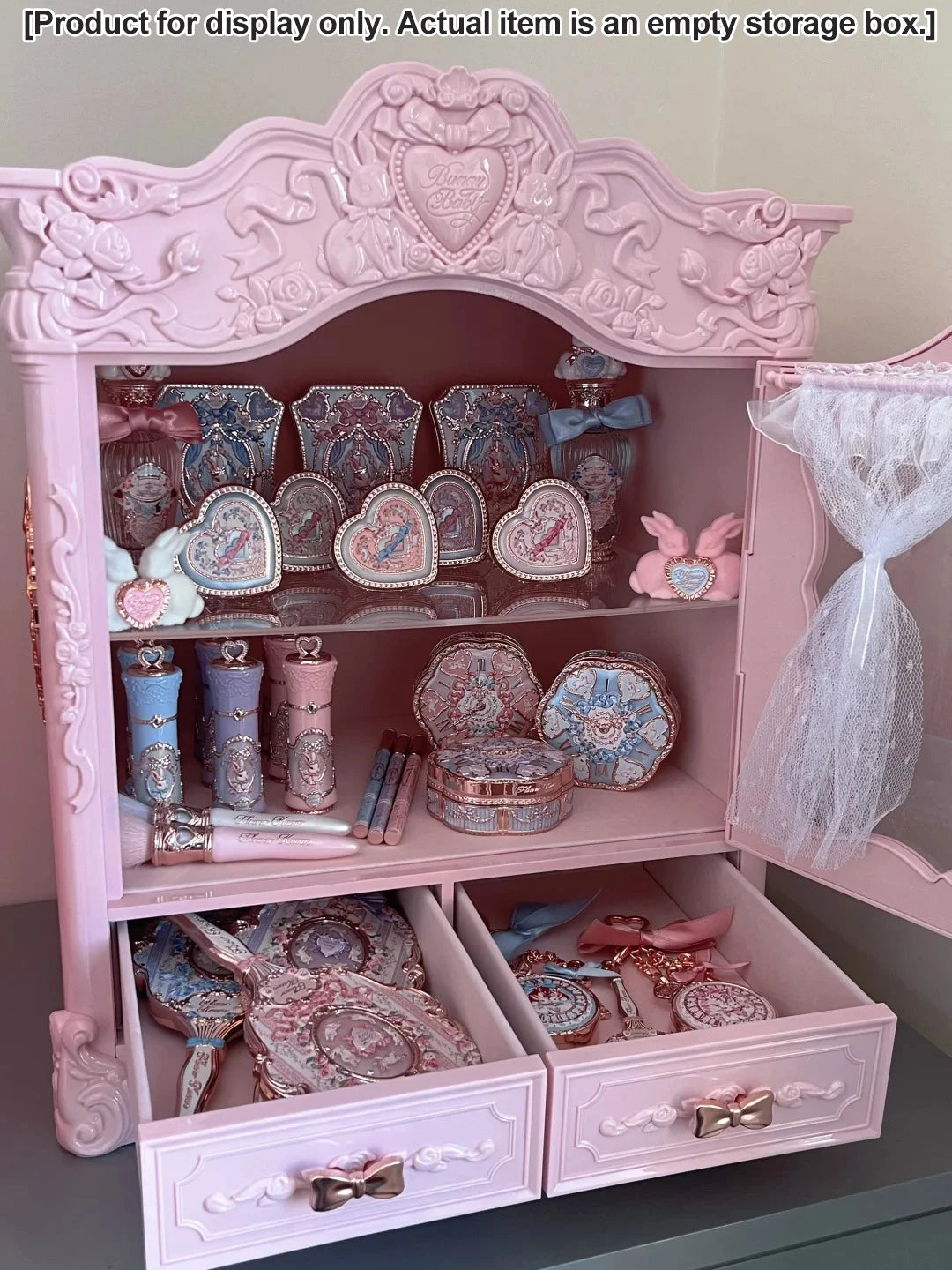 Flower Knows Bunny Garden Makeup Organizer Box Cute