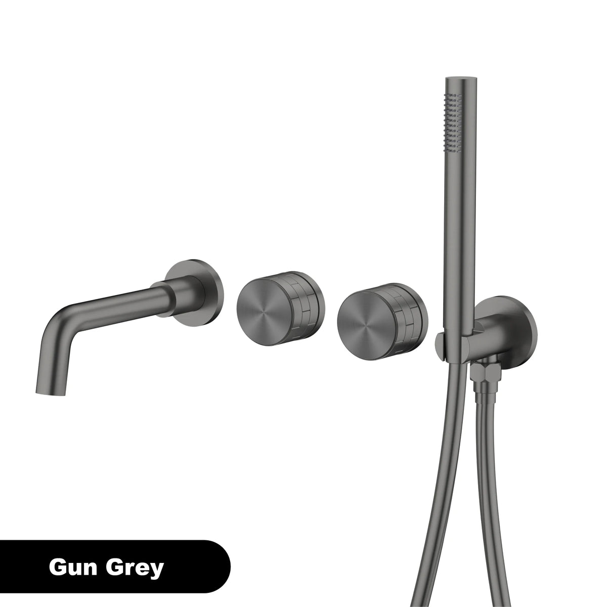 Luxury Brass Brushed Gold Wall Mounted Bathroom Faucet
