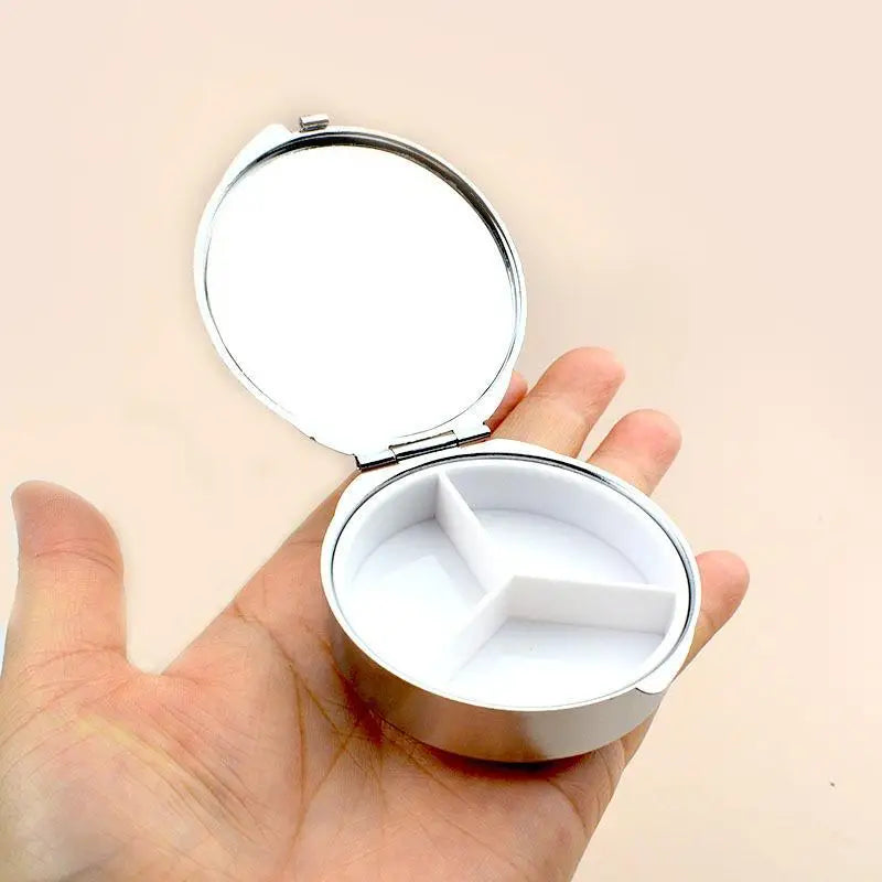 Multi Compartment Mini Jewelry Display Case Mirror Storage