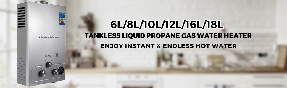 Vevor 6l/8l/10l/12l/16l/18l Propane Gas Lpg Tank Less Water