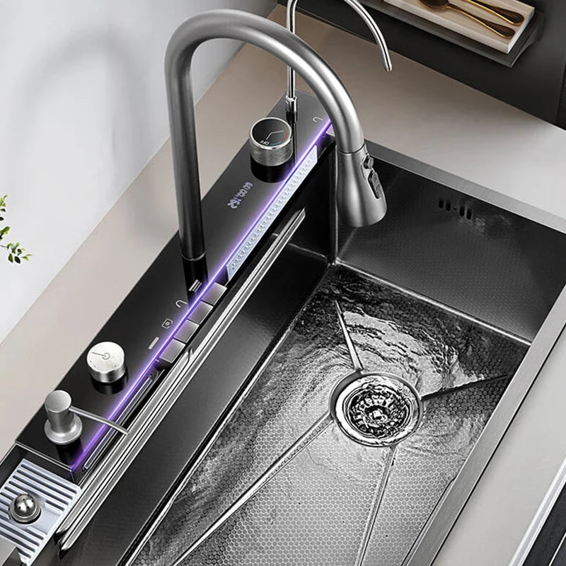 Multifonction Sink Whale Waterfall Faucet 50l Large Capacity