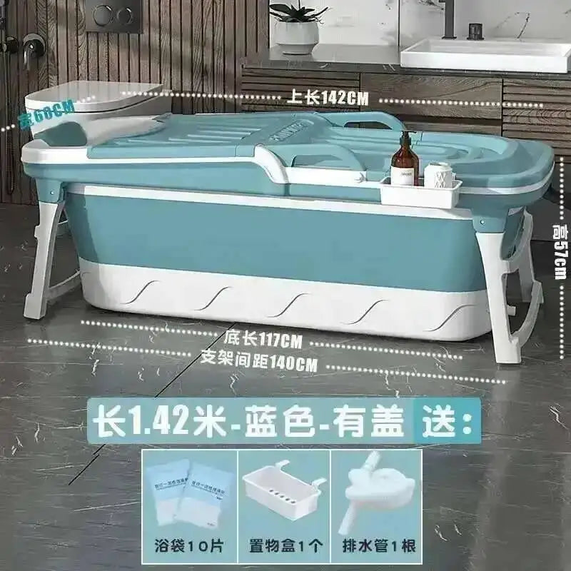 Tub Bathtubs Adult Folding Bathtub Foaming Simple Adult