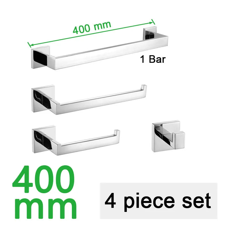 Stainless Steel Bathroom Hardware Mirror Chrome Polished Towel