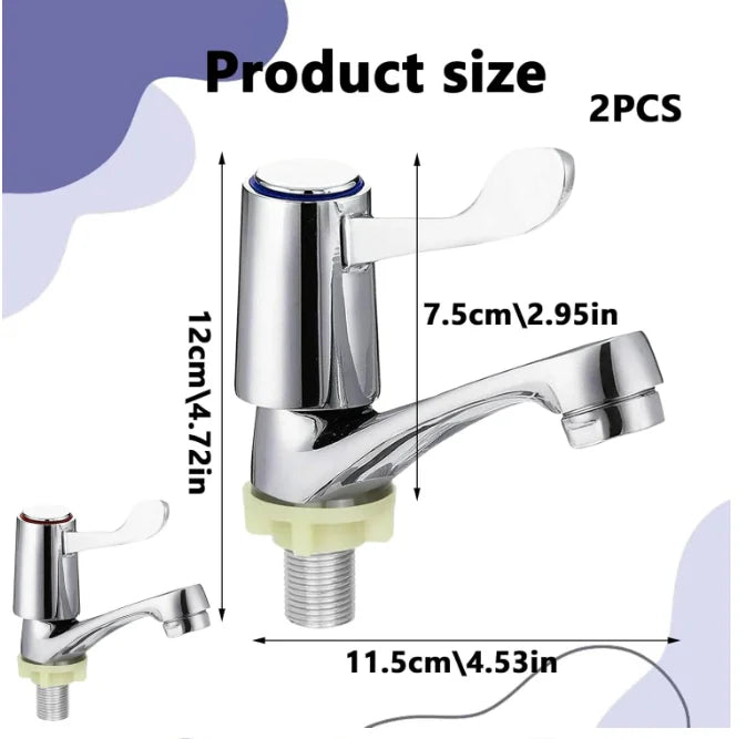 Handle Bathtub Faucet Cold Water Column Quick-Opening Tap
