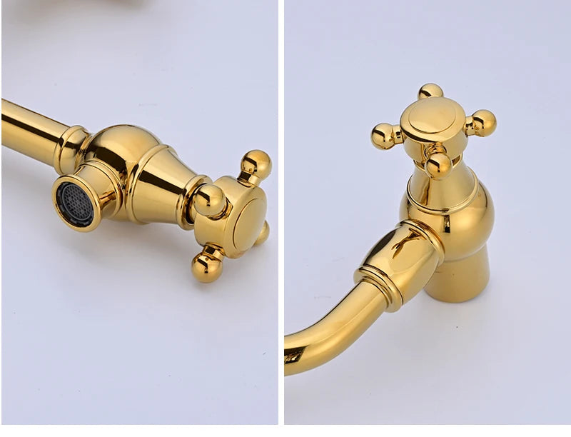 Awolf Solid Brass Pot Filler Brushed Grey Folding