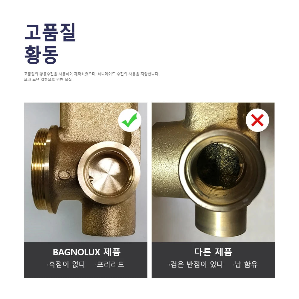 Bagnolux Black Chrome Rose Gold Brushed Polished Brass