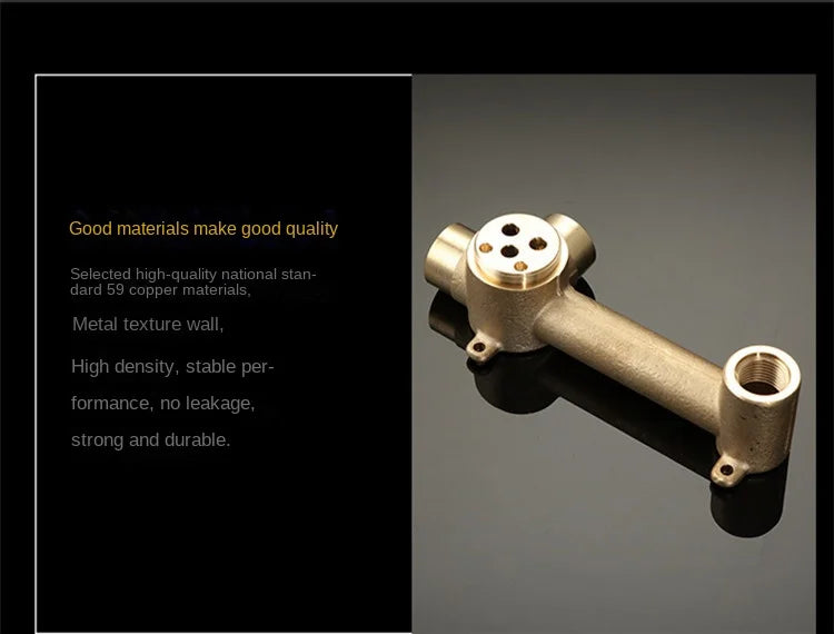 Modern Brass Wall Mount Bathroom Basin Faucet Hidden