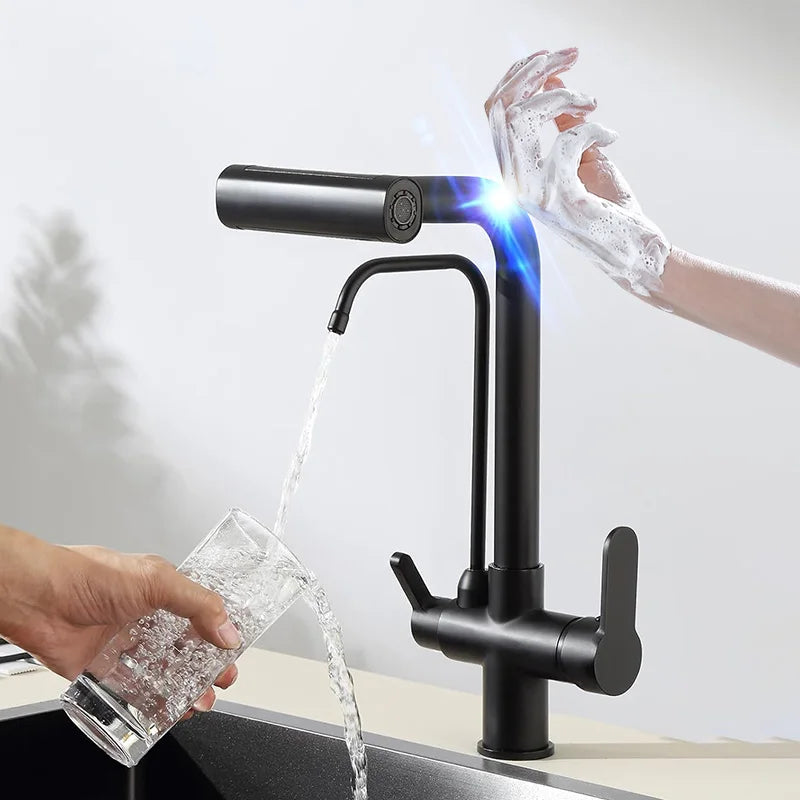 Feiyu Touch Filter Sink Faucet Pull Down Cold