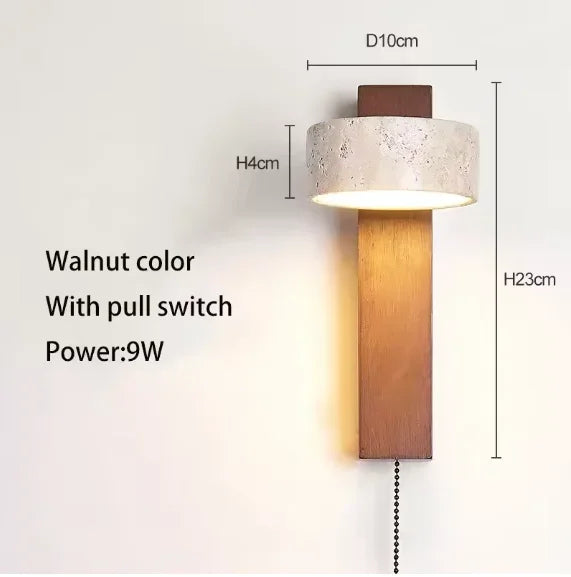 Spanish Natural Limestone Double-Sided Wall Lamp Creative