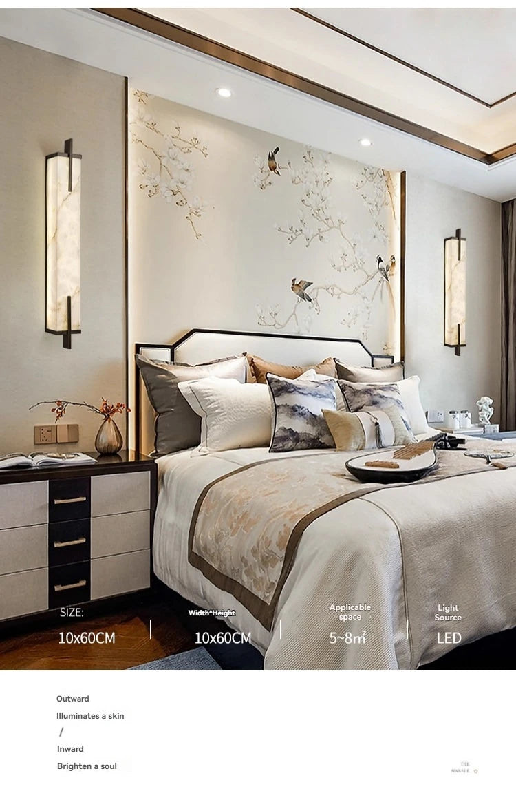 Alabaster Wall Sconces Lamp Natural Marble Wall Sconces