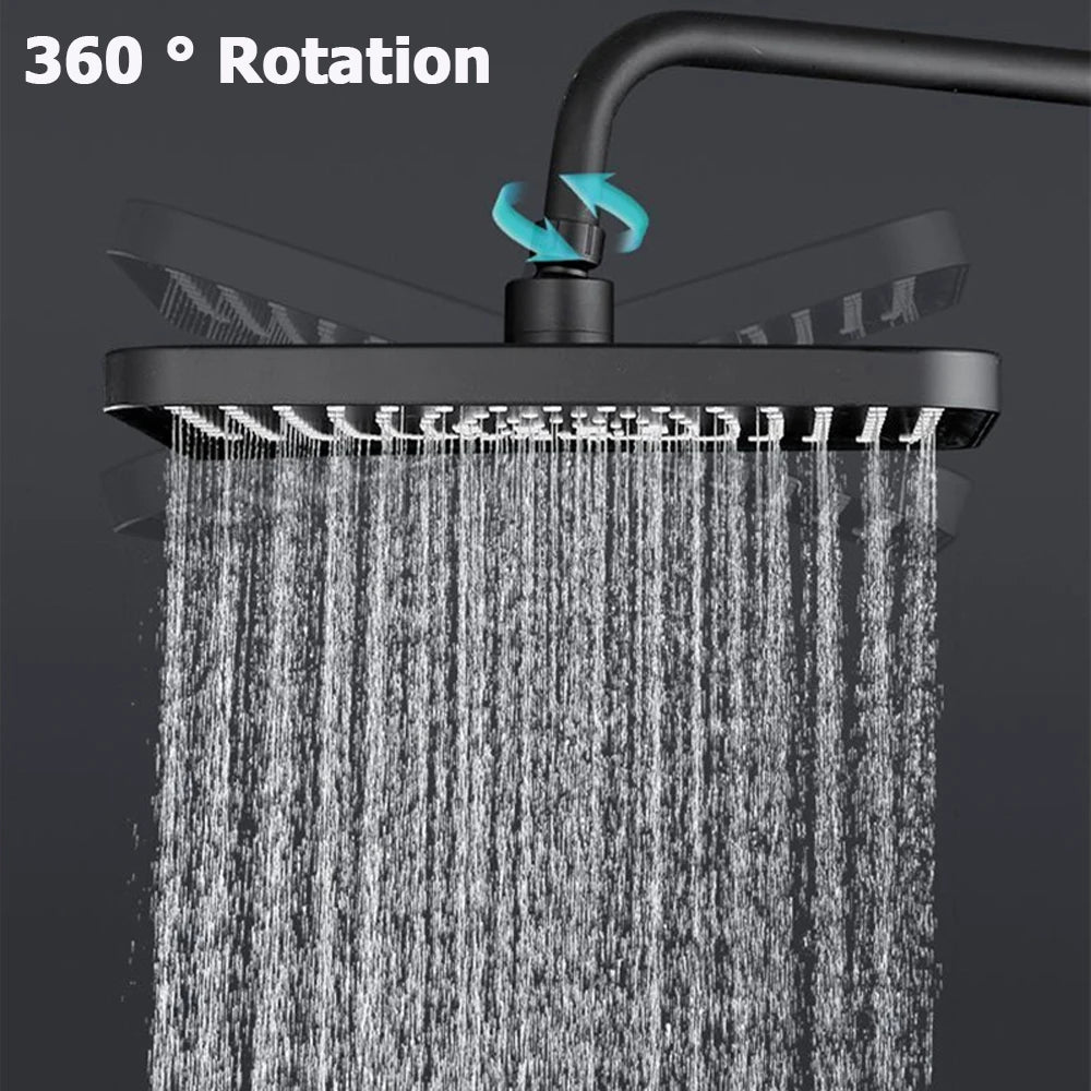 320mm Big Panel Supercharge Waterfall Shower Head Modes