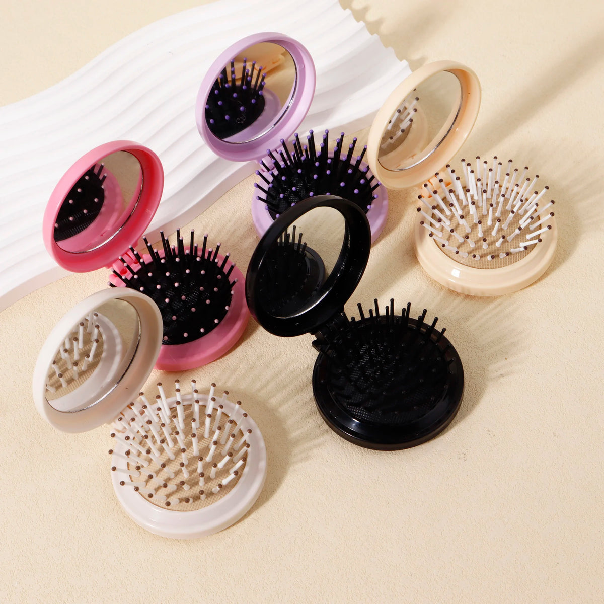 5pcs Foldable Airbag Comb Foldable Pocket Comb Mini