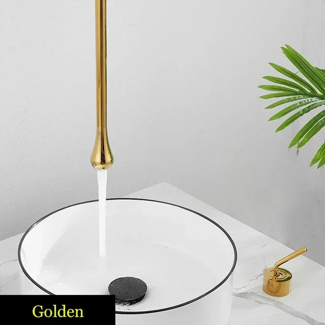 Water Drop Hang Ceiling Faucet Bathroom Basin Bathtub
