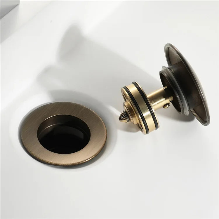 Drain Stoppe Gold Bathroom Basin Sink Pop-Up Drain