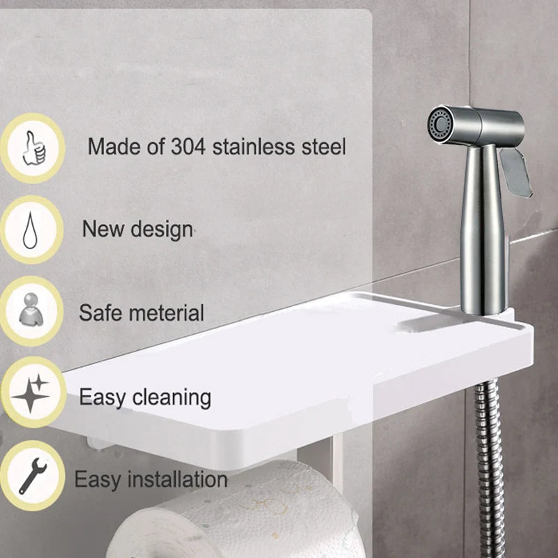 Baokemo Stainless Steel Bathroom Outdoor Cleaning Booster