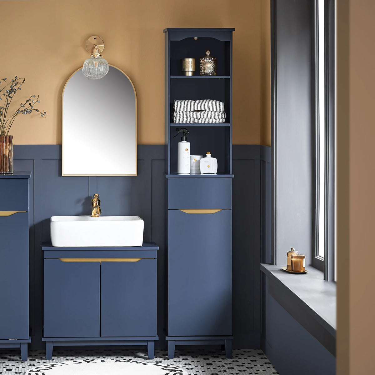 Sobuy Bzr112 High Wardrobe Bathroom Wardrobe Bathroom Wardrobe