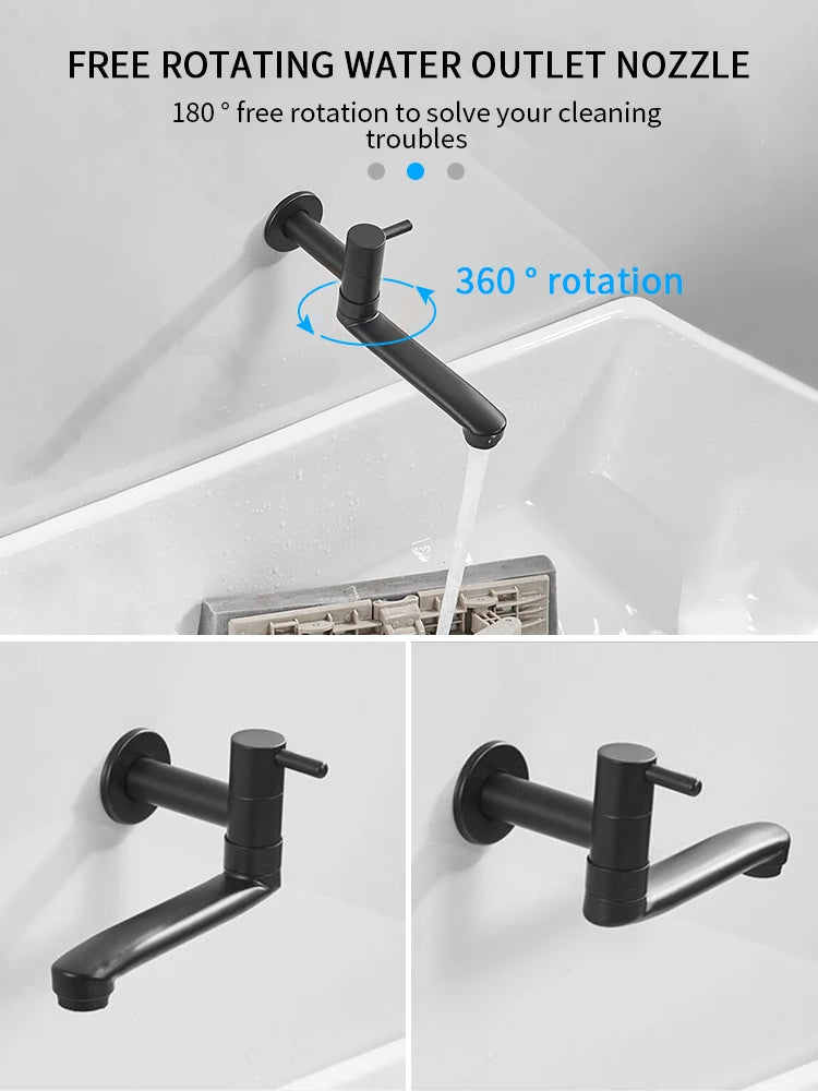 Cold Faucet Wall Outdoor Mop Pool Faucet Copper