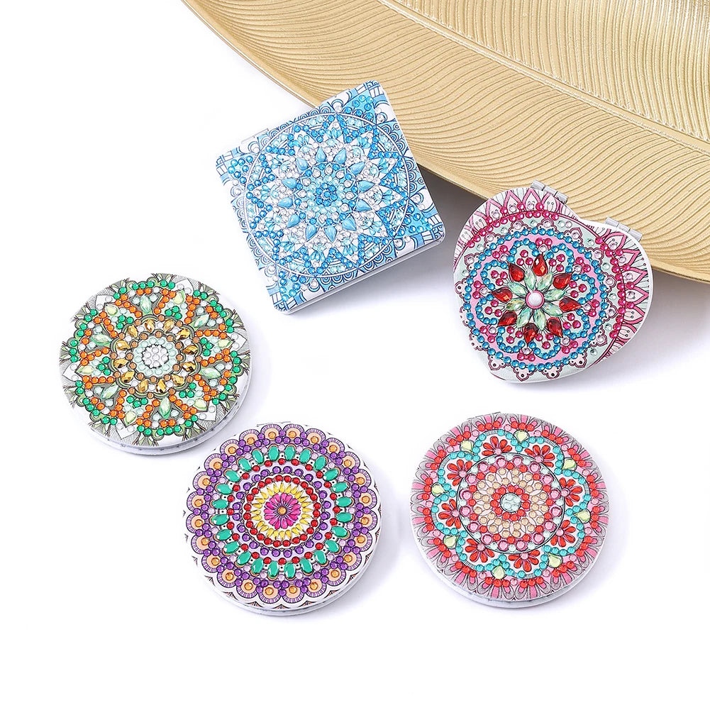 Diy Diamond Art Mosaic Makeup Mirror Cross Stitch
