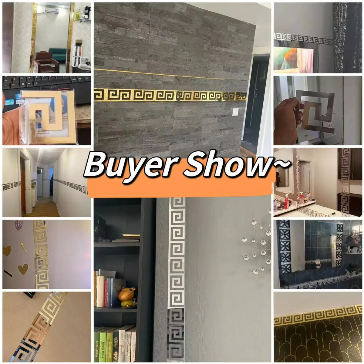 5/10cm Acrylic Wall Mirror Sticker Adhesive Living Room