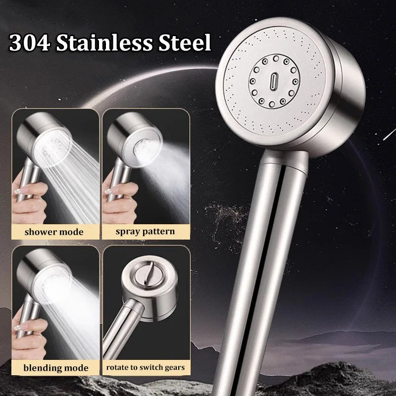 304 Stainless Steel Filter Pressure-Boosting Adjustable Handheld