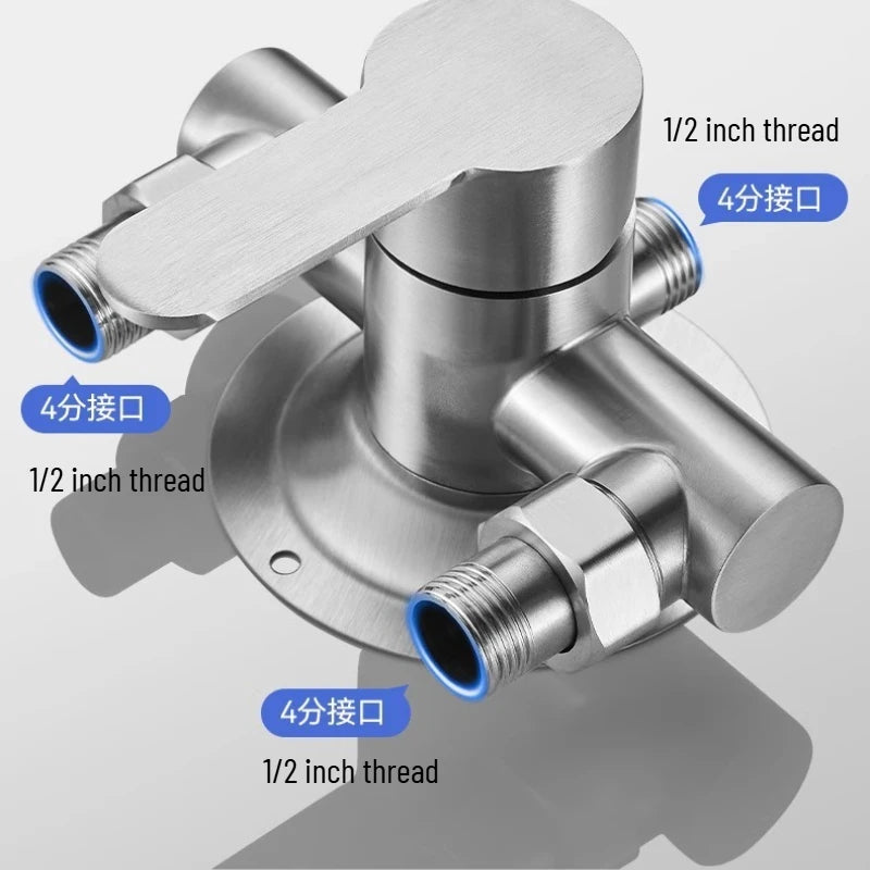 304 Stainless Steel Wall Mounted Cold Shower Mixer