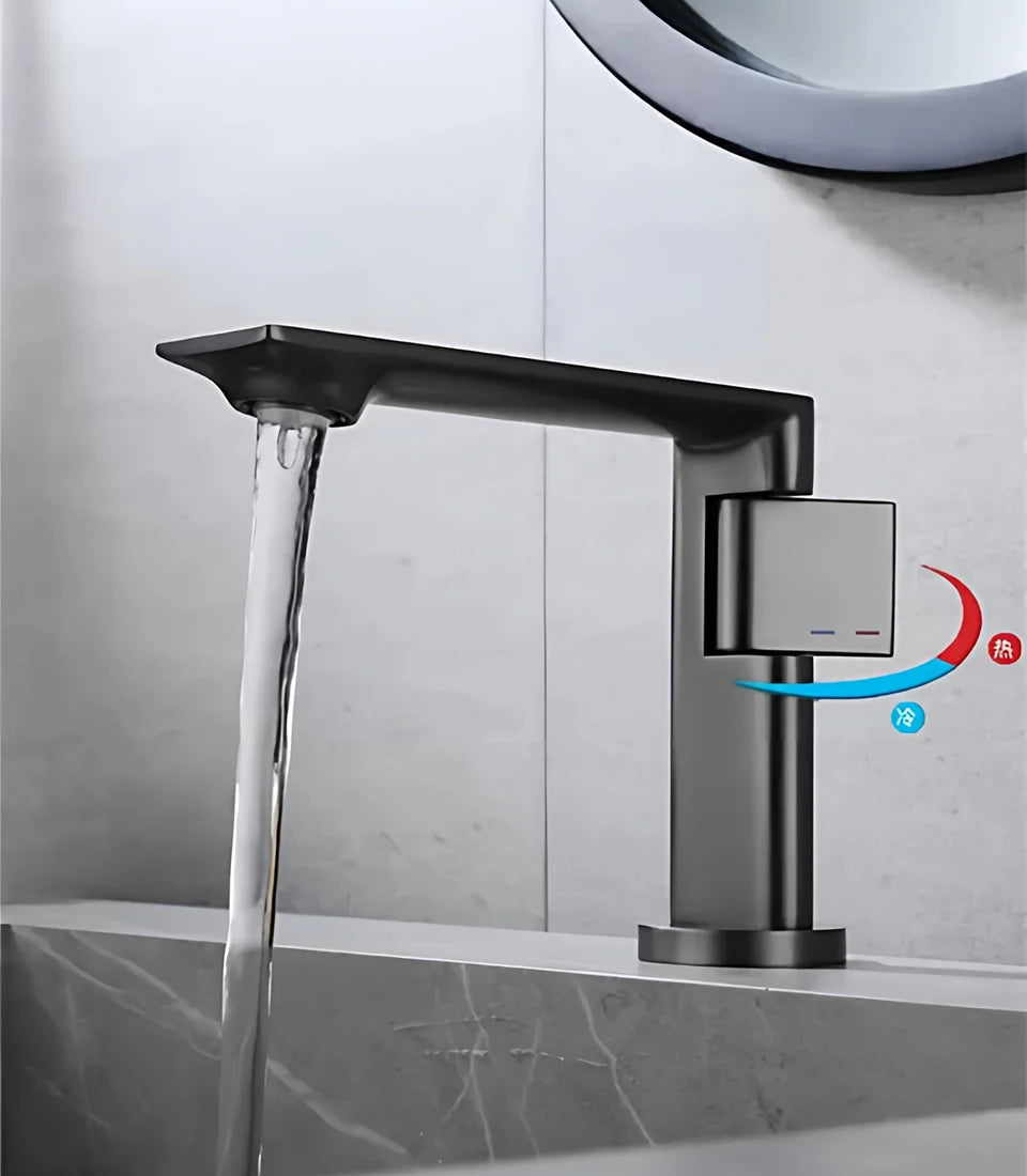 Brass Water Tap Modern Novel Design Bathroom Faucet