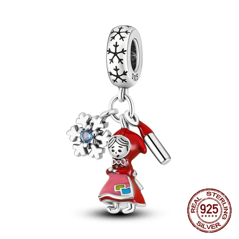 925 Sterling Silver Red Medicine Cabinet Pendant Charms