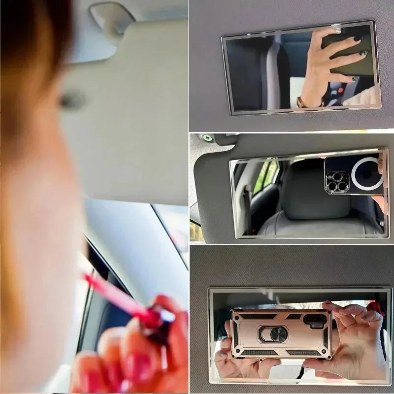 Car Sun Visor Mirror Stainless Steel Hd Car