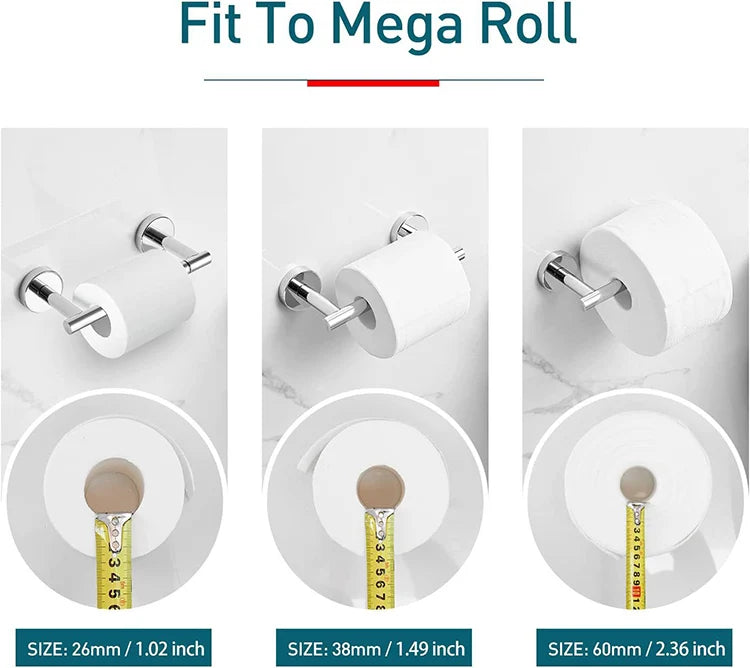 Stainless Steel Toilet Paper Holder Wall Mounted Toilet