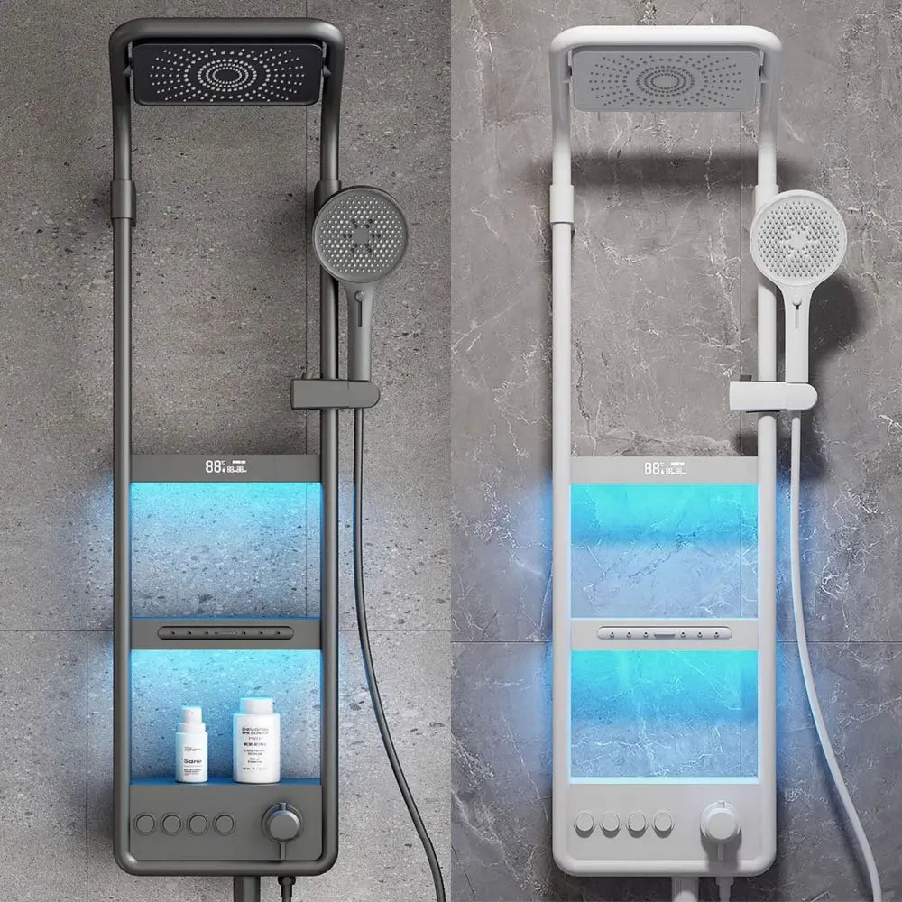 Modern High End Bathroom Shower Faucet Rainfall Waterfall