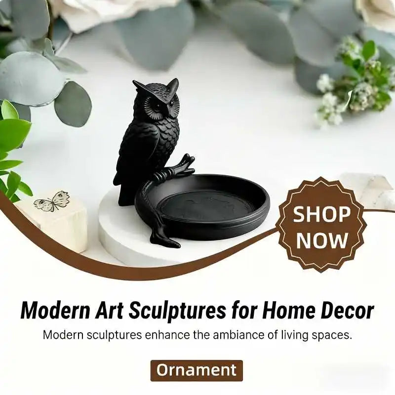 1pc Owl Jewelry Tray Ring Dish Necklace Holder
