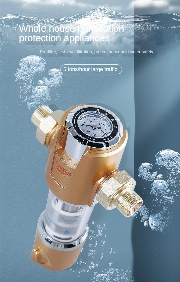 Spin Down Sediment Filter Backwash Whole House Water