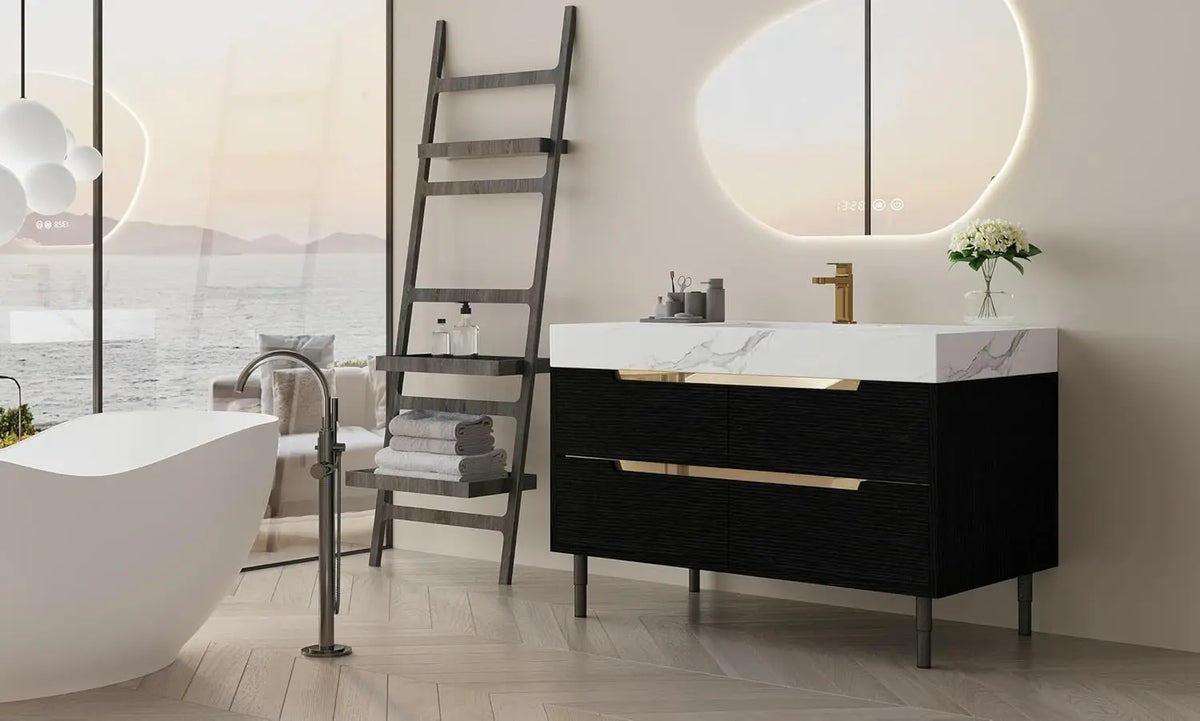 36 Modern Bathroom Vanity Ceramic Sink Sintered Stone