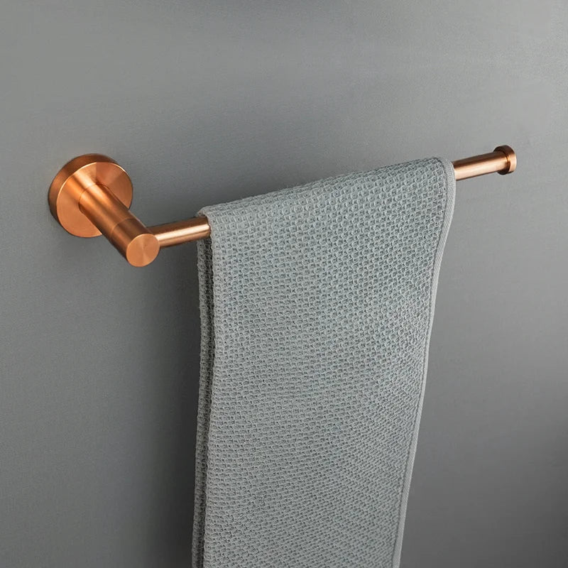 High Quality Brushed Rose Gold Bathroom Pendant Towel