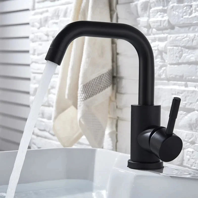 304 Stainless Steel Bathroom Basin Faucet Cold Wash