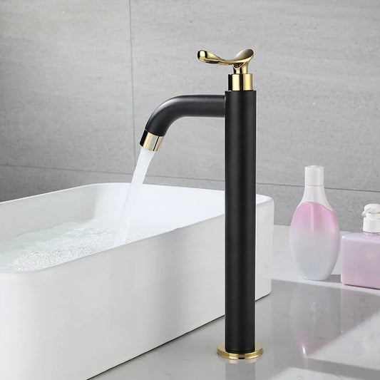 Black Gold Basin Sink Faucet Bath Faucets Cold