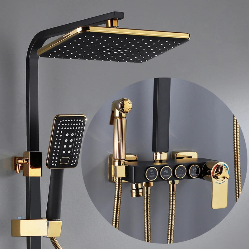 Chrome Digital Bathroom Shower System 10 Inch Stainless