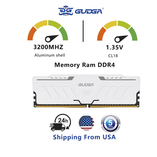 Gudga Ddr4 Ram 8gb/16gb/ 3200mhz 35v 288pin Dimm