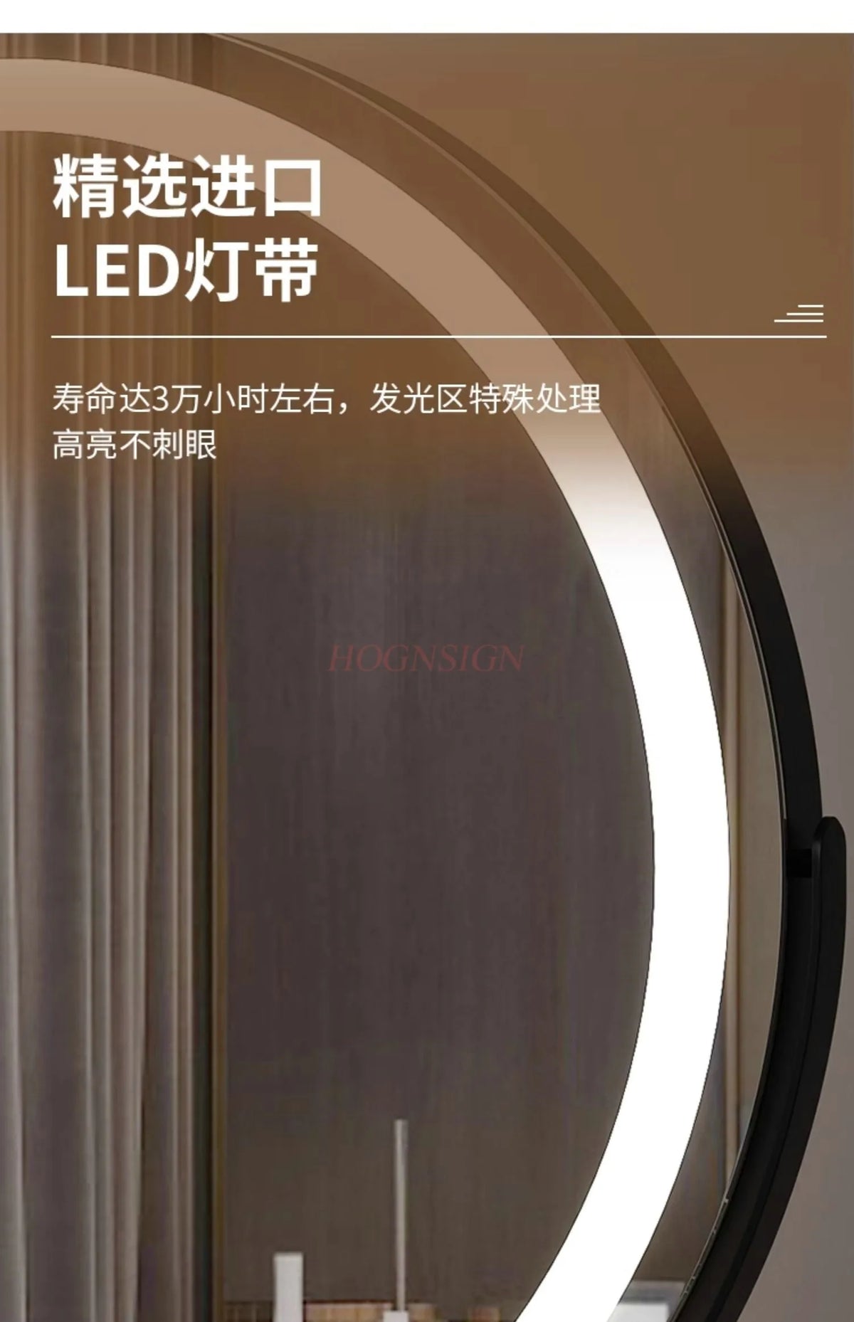 Led Makeup Mirror Lamp Desktop Intelligent Dressing Mirror