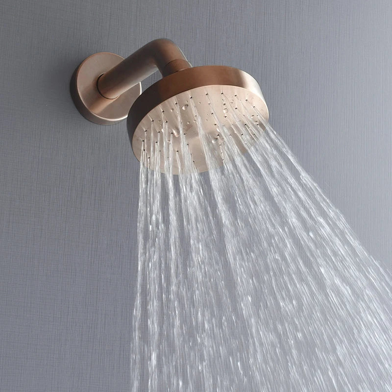 Shower Faucet System Stainless Steel Head Shower Wall