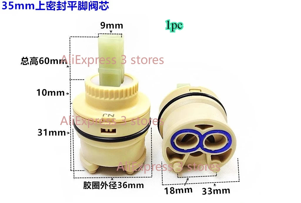1pcs 28mm/35mm/40mm Water Mixer Tap Faucet Cartridge Ceramic