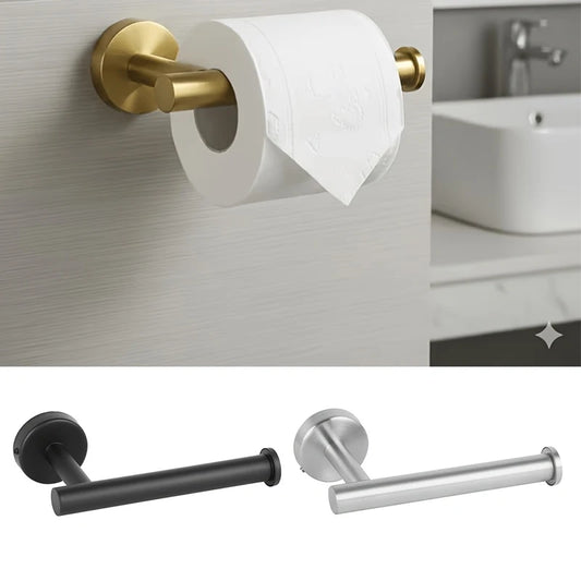 Stainless Steel Toilet Paper Holder Wall-Mounted Bathroom Roll