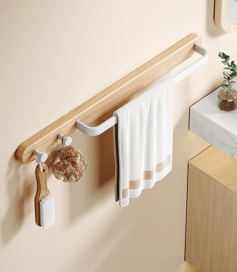 Bathroom Towel Holder Wall Mounted Towel Rack Shower