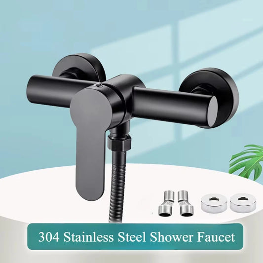 304 Stainless Steel Bathroom Shower Faucet Wall Mounted