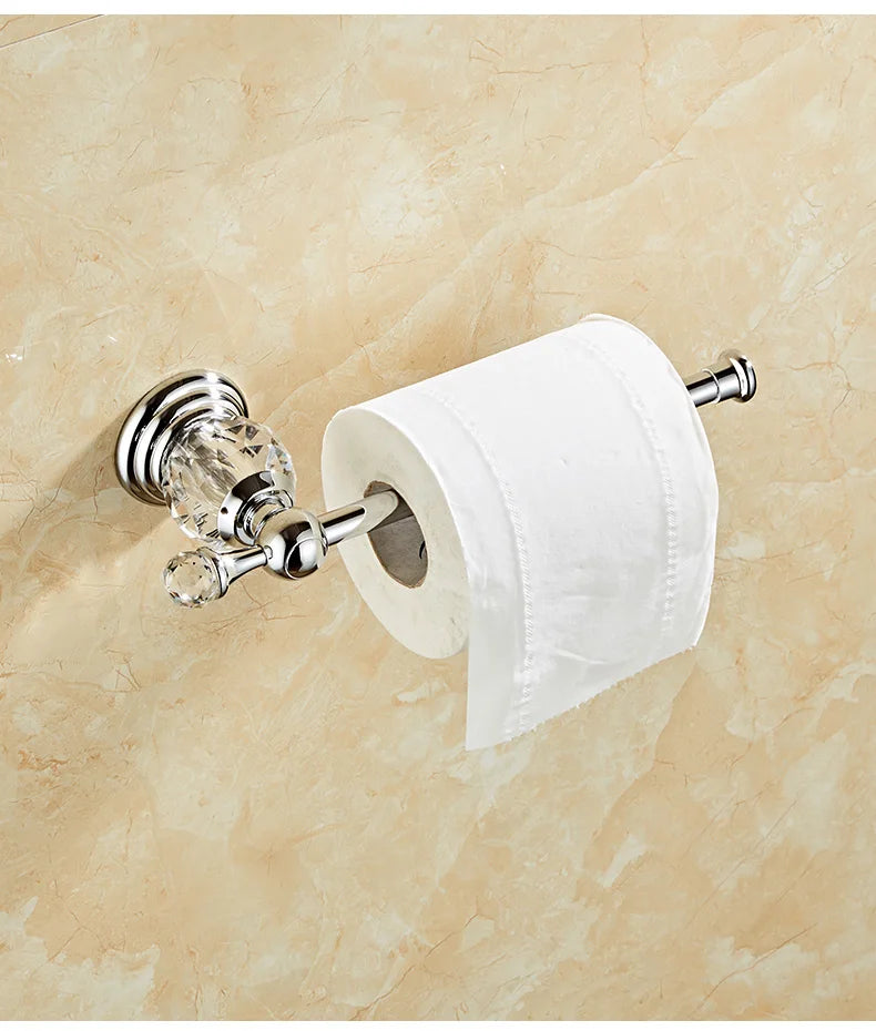 Ellen Golden Crystal Bathroom Hardware Adjust Towel Rack