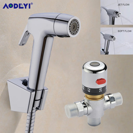 Thermostatic Bidet Mixer Valve Hand Held Spray Shower