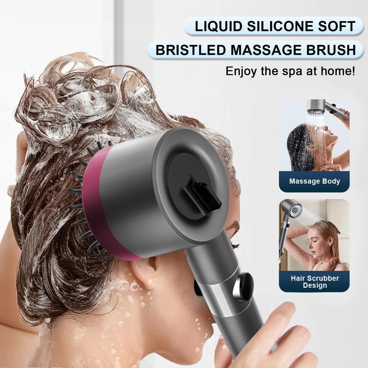 Filtered Handheld View Window Shower Head Bathroom Shower