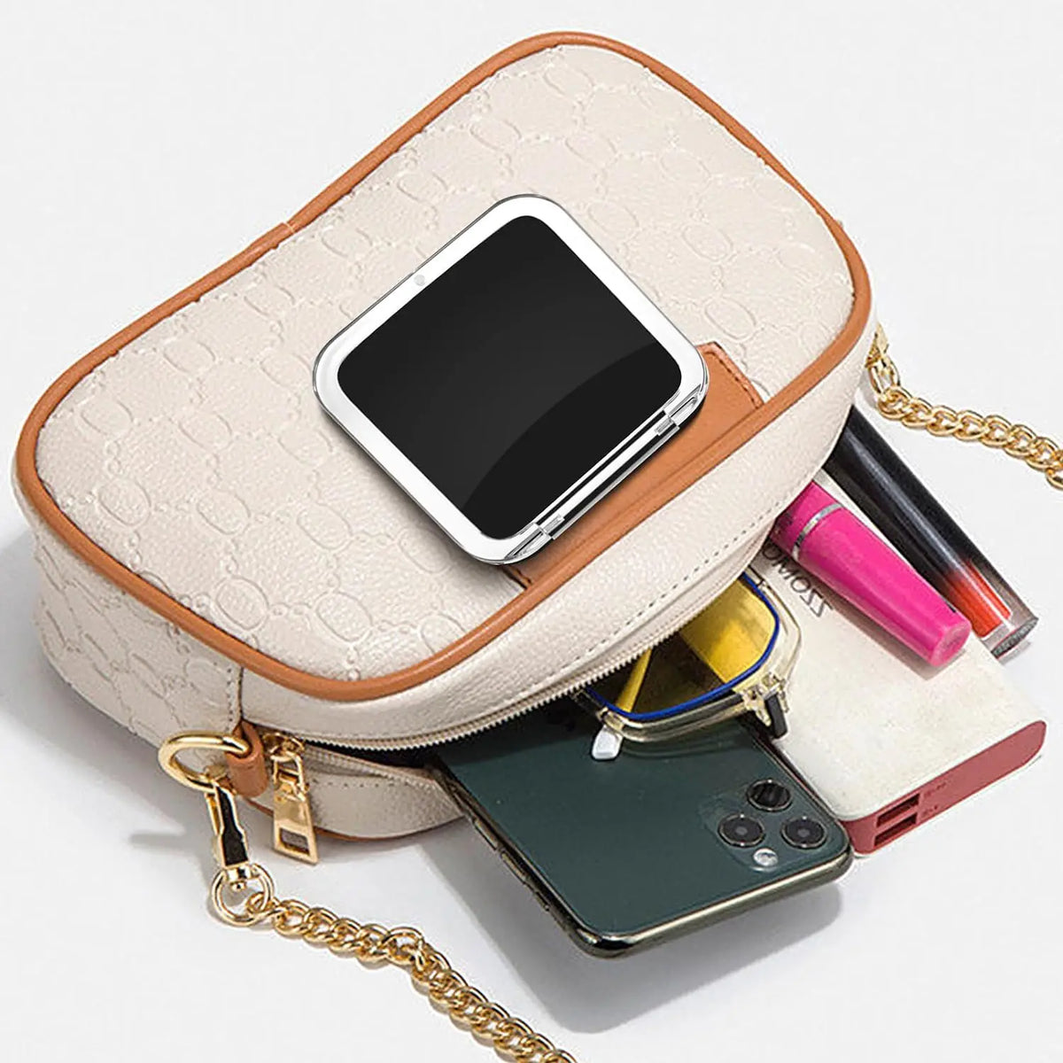 Compact 15x Magnifying Makeup Mirror Travel Small Pocket