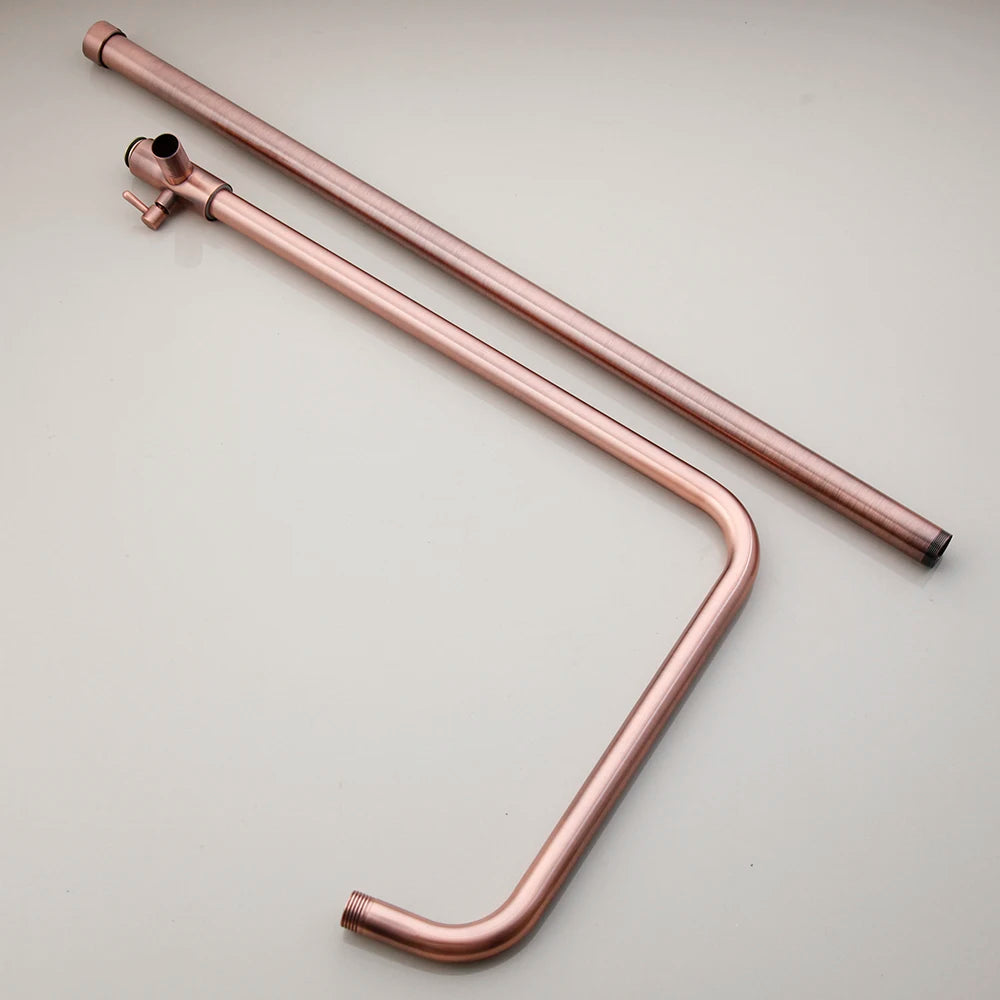 Kemaidi Antique Copper Bathroom Shower Rainfall Bath Shower