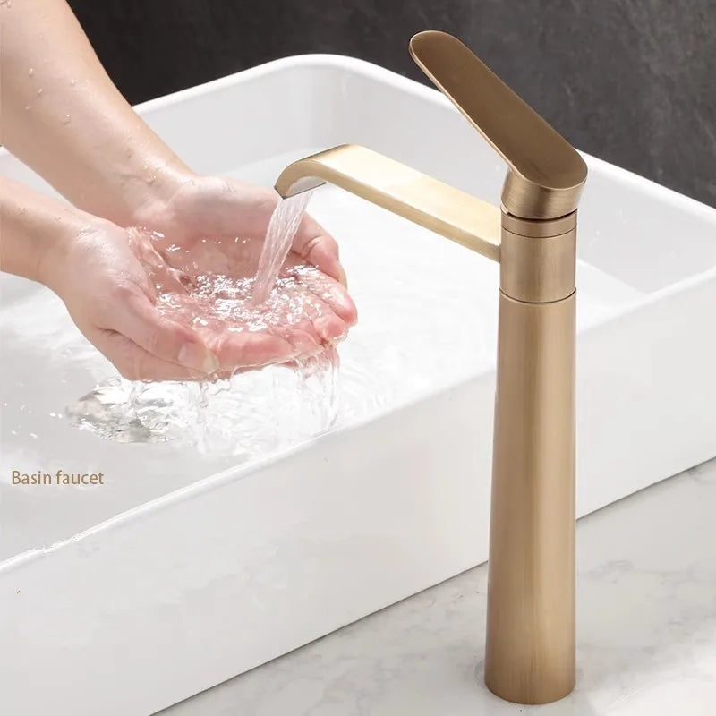 Basin Faucets Antique Bronze Bathroom Faucet & Cold